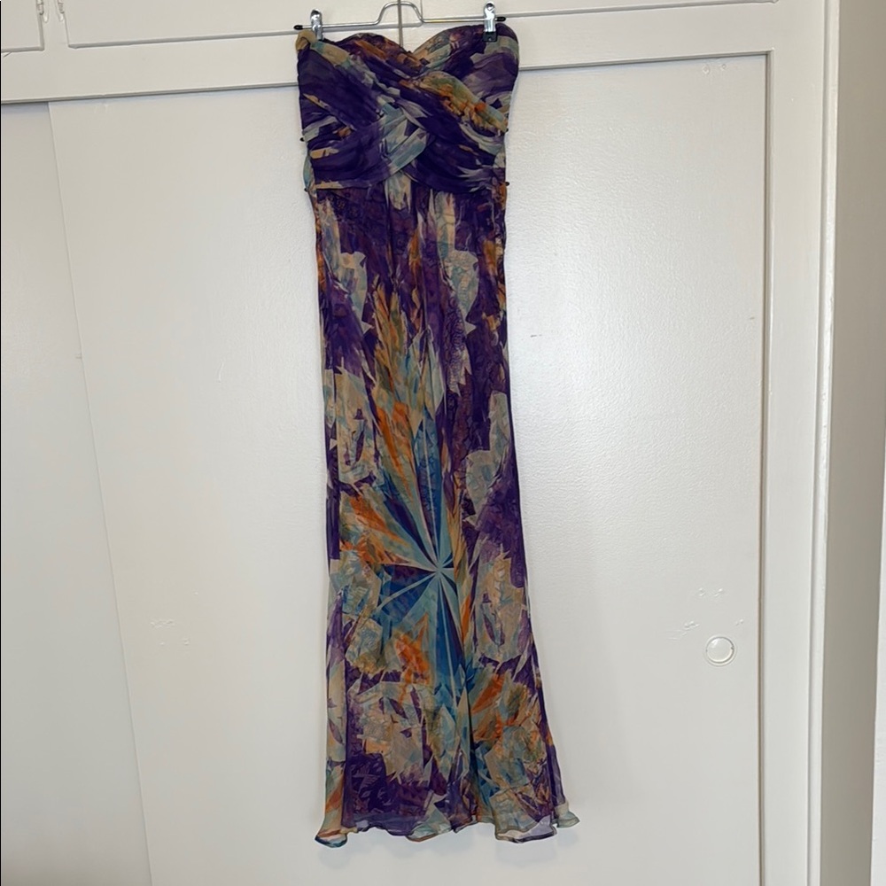 Guess by Marciano Vibrant Purple and Orange Dress